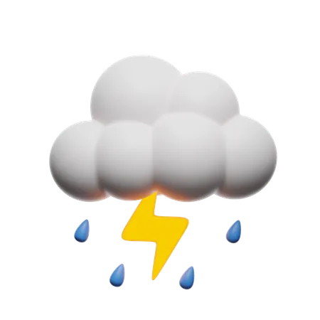 Thunderstorm  3D Icon