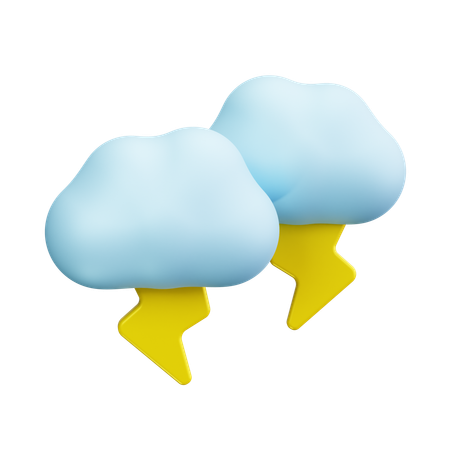 Thunderstorm  3D Icon