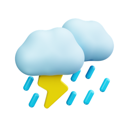 Thunderstorm  3D Icon