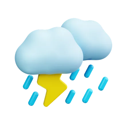 Thunderstorm  3D Icon