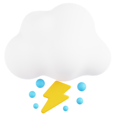 Thunderstorm  3D Icon