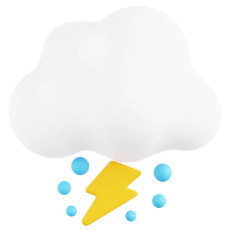 Thunderstorm  3D Icon