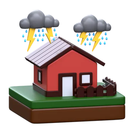 Thunderstorm  3D Icon