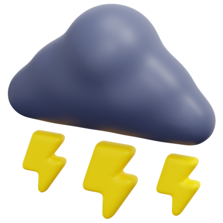 Thunderstorm  3D Icon