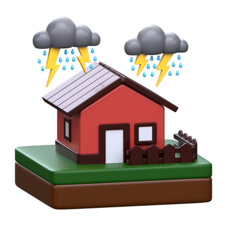 Thunderstorm  3D Icon