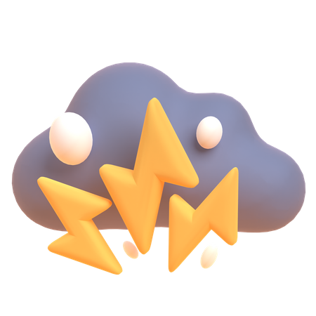 Thunderstorm  3D Illustration