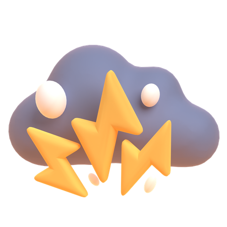Thunderstorm 3D Illustration