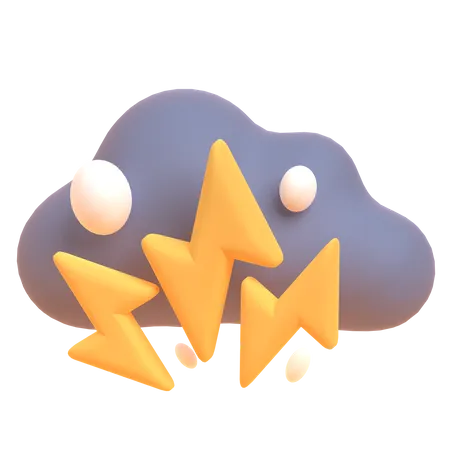 Thunderstorm  3D Illustration