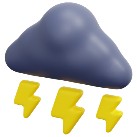 Thunderstorm 3D Icon