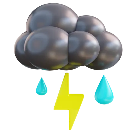 Thunderstorm 3D Icon