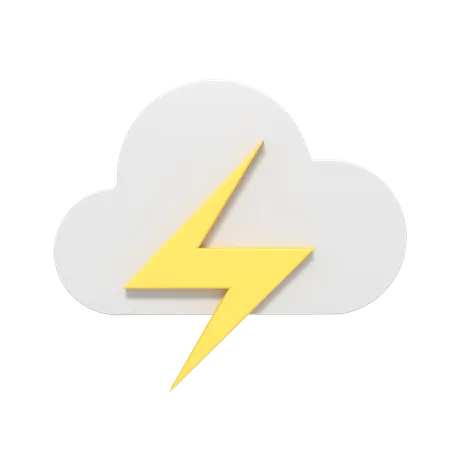 3 D Icon Of Thunder Cloud Season 3D Icon