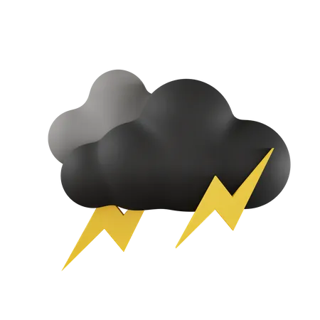 Stromimg Bad Weather Strom Cloud 3 D Icon Illustration 3D Icon