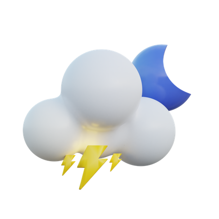 Thunderstorm Night  3D Icon