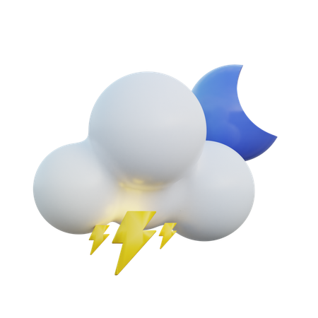 Thunderstorm Night  3D Icon