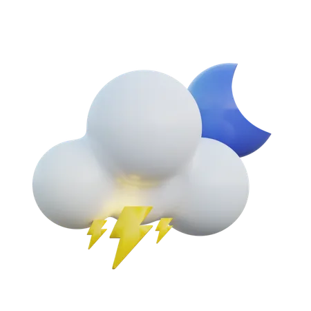 Thunderstorm Night  3D Icon