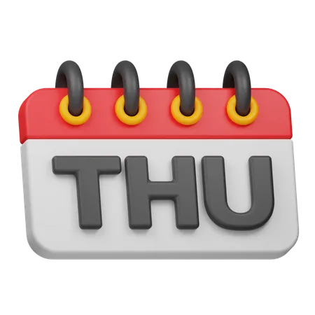 Thursday  3D Icon