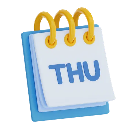 Thursday  3D Icon