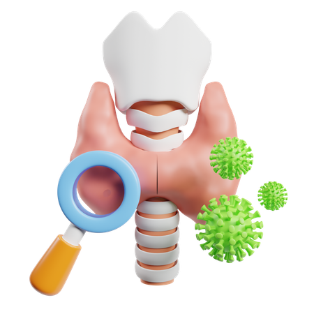 Thyroid Function Test  3D Icon