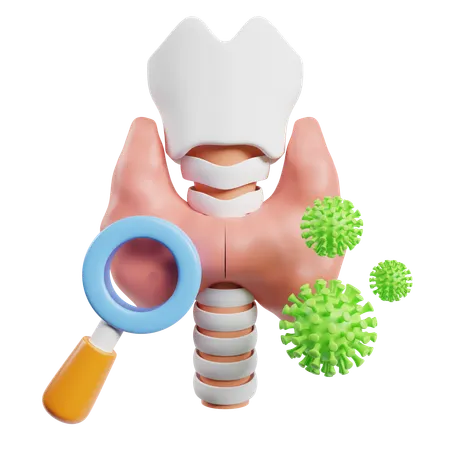 Thyroid Function Test  3D Icon