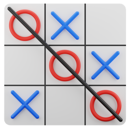 Tic Tac Toe  3D Icon