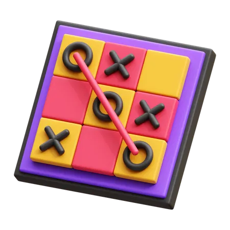 Tic Tac Toe  3D Icon