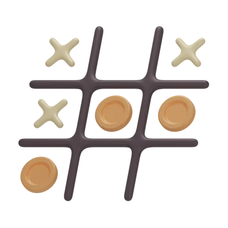 Tic Tac Toe  3D Icon