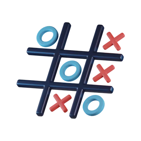 Tic Tac Toe  3D Icon