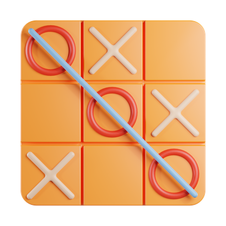 Tic Tac Toe  3D Icon