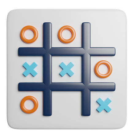 Tic Tac Toe  3D Icon