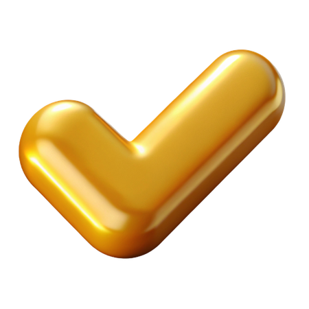 Tick  3D Icon