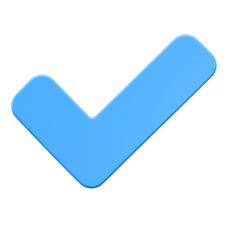 Tick  3D Icon