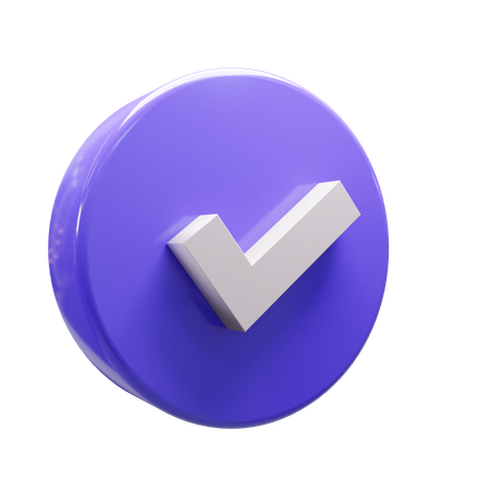 Tick  3D Icon