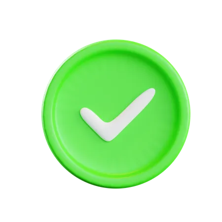 Tick  3D Icon