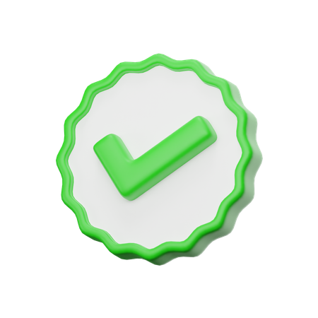 Tick  3D Icon