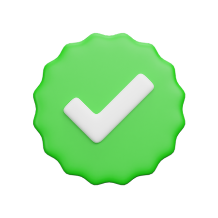 Tick  3D Icon