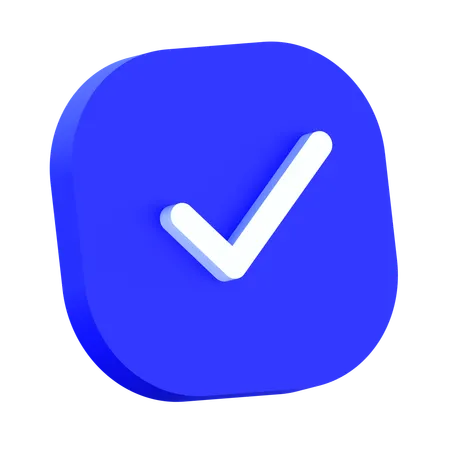 Tick  3D Icon