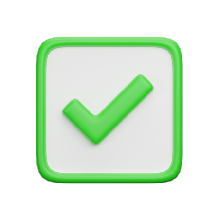 Tick  3D Icon