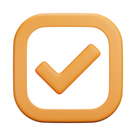 Tick  3D Icon
