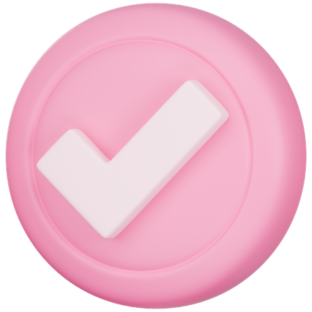 Tick  3D Icon