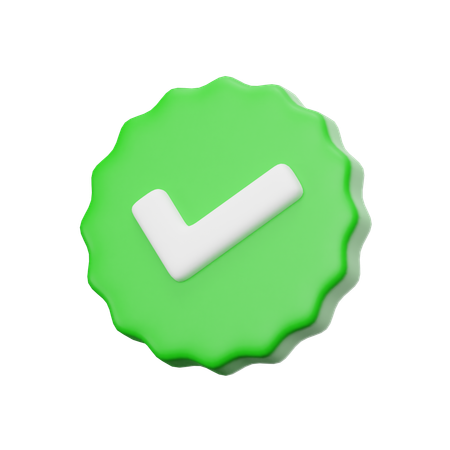 Tick  3D Icon
