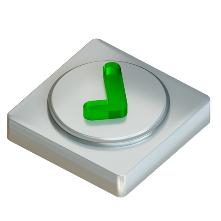 Tick  3D Icon