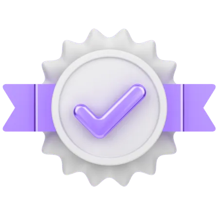 Tick Badge  3D Icon