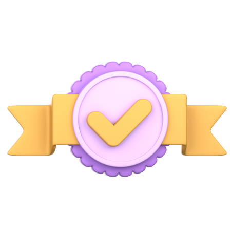 Tick Badge  3D Icon