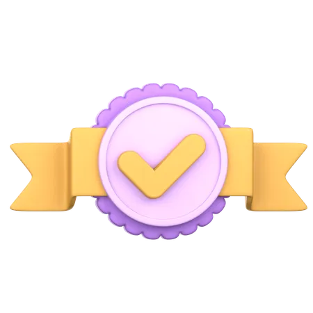 Tick Badge  3D Icon