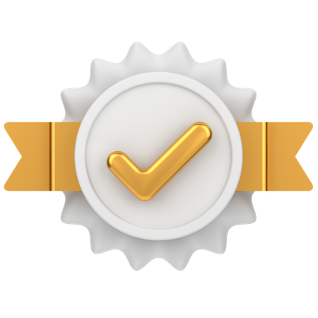 Tick Badge  3D Icon