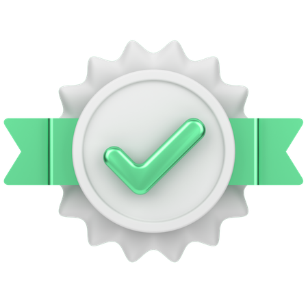Tick Badge  3D Icon