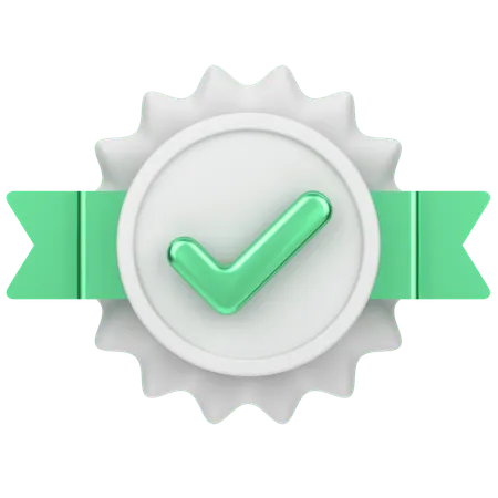 Tick Badge  3D Icon