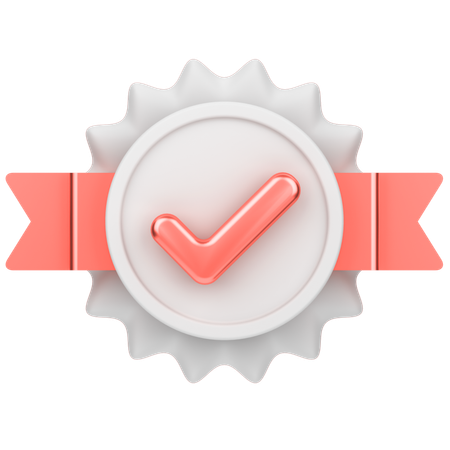 Tick Badge  3D Icon