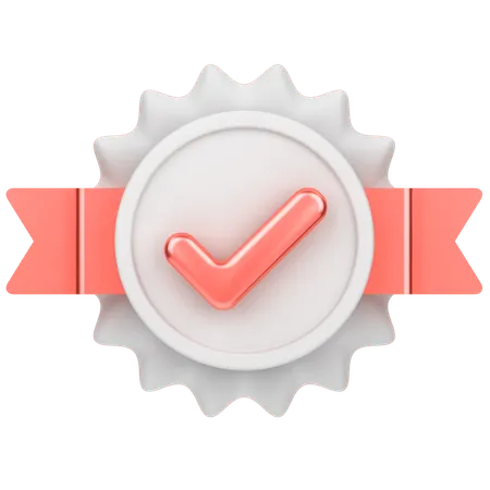 Tick Badge  3D Icon
