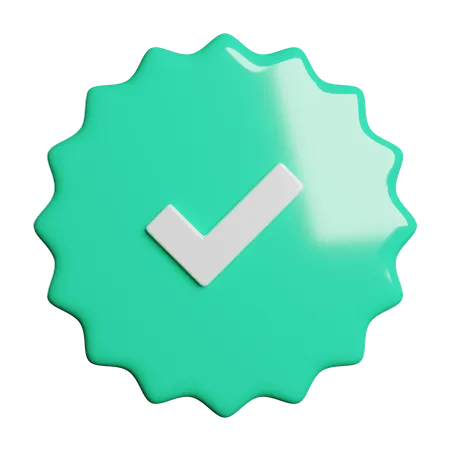 Tick Mark  3D Icon